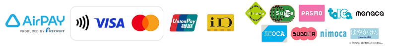 AirPAYで利用可能な決済ロゴ